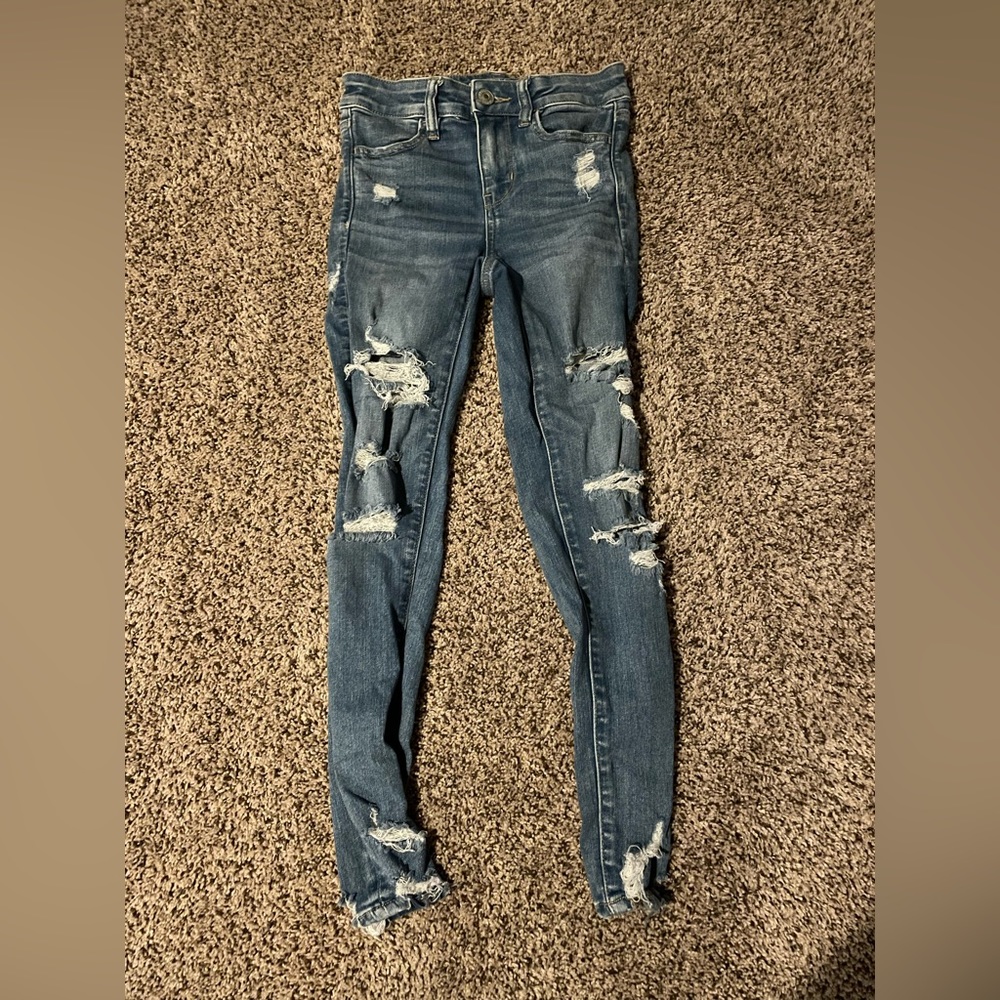 American eagle skinny jeans, size: 00